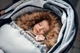 Зимний конверт в коляску MoMi Sleeping Bag Grey теплый спальный мешок в коляску для новорожденного, санки, автокресло, универсальный детский конверт на зиму с капюшоном, зимний конверт в коляску, флисовый конверт в коляску - изображение 7