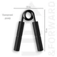 Эспандер кистевой +2X PVC накладки UP & FORWARD 130 кг Черный (2240996106) - изображение 5