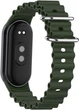 Ремешок BeCover Wave Style для Xiaomi Mi Smart Band 8 / 9 / 10 Dark Green (BC_714351) - изображение 2