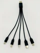 Кабель сплиттер для зарядки и питания Digital USB - 5 Type-C 2A 20 см Черный (A5C-02mB) - изображение 10