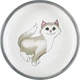 Миска Trixie для котів коротконосих порід, керамічна, 15 см, 300 мл (сіра/біла) - зображення 2