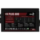 Блок питания Aerocool VX Plus Stealth 800W (ACPN-VS80AEY.12) Black - изображение 3