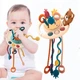 Сенсорная игрушка-тянучка "Мишка" голубой, для мелкой моторики, прорезыватель зубов, грызунок, погремушка Монтессори - изображение 7