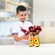 Игровой набор Dinoster Раптор Трон робот-трансформер с 3 режимами, машинки и динозавры 38.5 см EU580801 - изображение 9