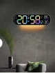 Часы Deepfox DS-5502 LED цифровые электронные настенные Будильник Дата Температура 35х10см разноцветный - изображение 13