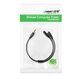 Аудиокабель UGREEN AV141 3.5mm male to 2xFemale Audio Cable Aluminum Case 0.2m Black (UGR-30619) - изображение 8