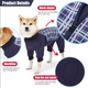 Комбинезон/попона для собак DoubleWin Recovery Suit Plaid Blue XS - изображение 3