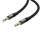 Аудиокабель 3,5 на 3,5 AceFast J10 Hi-Fi audio cable mini jack 3,5 mm на mini jack 3,5 mm (3 Pin, 1m). Black - изображение 2