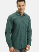 Сорочка бавовняна чоловіча Cross Jeans 35619-027 2XL Зелена (8697319809664) - зображення 1