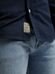 Сорочка бавовняна чоловіча Cross Jeans 35623-001 L Темно-синя (8697319810318) - зображення 4