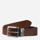 Ремінь чоловічий з натруальної шкіри Cross Jeans 0446K-025 90 см Коричневий (8699438968413) - зображення 1