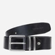 Pasek męski skórzany Cross Jeans 0567K-020 105 cm Czarny (8697319769357) - obraz 1