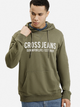 Bluza z kapturem męska Cross Jeans 25444-039 L Oliwkowa (8697319807653) - obraz 1