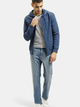 Толстовка на блискавці чоловіча Cross Jeans 25503-005 S Синя (8697319721058) - зображення 3