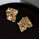 Серьги бижутерия Полотно Fashion Jewelry золотистого цвета - изображение 5