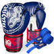 Рукавички боксерські з бинтами Phantom Muay Thai 14 унцій, сині - изображение 1