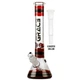 Бонг Grace Glass Striped Series Red Грейс Глас полосатый красно-черный 42 см кикер шипы для льда боросиликат - изображение 3