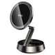 Автомобільний тримач Hoco H83 Metal ring magnetic car holder (center console) Black - изображение 1