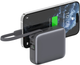Powerbank 4smarts Pocket Dual Cord 10000 mAh 22.5W Space Gray (4S541625) - obraz 2