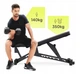 Регулируемая скамья для тренировок Zipro Pumpiron до 140 кг с транспортировочными роликами - изображение 2