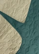 Покривало двостороннє Decorator Microfiber куб 140х215 см зелений з сірим (85-104) - зображення 2