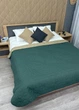 Покривало двостороннє Decorator Microfiber куб 140х215 см зелений з сірим (85-104) - зображення 5
