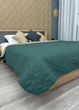 Покривало двостороннє Decorator Microfiber куб 140х215 см зелений з сірим (85-104) - зображення 8
