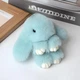 Брелок-іграшка Кролик з штучного хутра 15см морська хвиля - зображення 1
