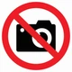 Наклейка Виниловая Линия 24 Фото и видео съёмка запрещена Набор 2 шт. Размер 10 см. - изображение 1