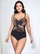 Купальник злитий Sisianna 5160158 Чорний 2XL (46) стегна 111-115 см груди 3C-4D - зображення 3