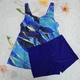 Танкини с шортами Fuba 25316154 Голубой 4XL (56) бедра 121-125 см полнота груди - 4D-5E-6F - изображение 7