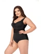 Слитный купальник Fuba 9108355 Черный 54 (4XL) ;бедра 116-120 см грудь 2B-3C-4D - изображение 9