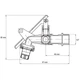 Кран поливу з вухом під замок Koer KR.249 - 1/2" KR3072 - зображення 3