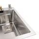 Кухонна мийка 75*45B PVD сатин Platinum Handmade "ВОДОСПАД" - зображення 8