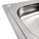 Мойка кухонная из нержавеющей стали Platinum 4050 (0,4/120 мм) - изображение 4