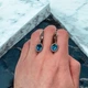 Сережки срібні "Небо" 925 проби з фіанітами 111565г - зображення 7