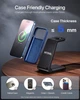 Бездротова зарядна станція Intoval A3 3в1 для iPhone Apple Watch та AirPods з швидкою зарядкою 15 Вт чорна (SKU-063) - изображение 7