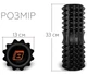 Массажный ролик EasyFit EF-2052-OR, EVA-пена, оранжевый, 33×13 см - для йоги, фитнеса, реабилитации - изображение 4