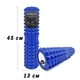 Массажный ролик EasyFit EF-2028-BL, EVA-пена, синий, 45×13 см - для йоги, фитнеса, реабилитации - изображение 4