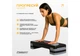 Степ платформа 3 рівні EasyFit висота 10-20 см чорно-сіра для дому та спортзалу (EF-0541) - зображення 7