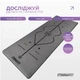 Коврик для йоги и фитнеса EasyFit EF-1925-BK, антискользящий, Чёрный, 184×68×0,5 см, Каучук - изображение 2