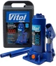 Домкрат гидравлический бутылочный Vitol 3 т чемодан 194-372 мм 3.33 кг (T90304S) - изображение 8