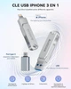 Флешка карта на 512 ГБ LESOGE 3-в-1, сертификация MFi, защита файлов Touch ID, Face ID или пароль, быстрое копирование - изображение 3