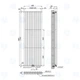 Вертикальный радиатор Ellipse Double 600х1800-10 (50 мм), anticor, черный муар (02-245133-6018) - изображение 7