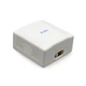 Монтажный бокс Cablexpert NCAC-2F6-01 – экранированный сетевой разъем RJ-45 Cat.6(DL_32800CB8B292) - изображение 1