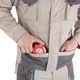 Куртка рабочая 2 в 1, 100% хлопок, плотность 180 г/м², L INTERTOOL SP-3033 - изображение 4