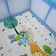 Дитячий розкладний манеж Avko 120х120см Blue + кульки та килимок - изображение 6