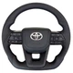Анатомический руль для Toyota Land Cruiser 200, Prado 150. Без подогрева. Кожа. Подушка из кожи – логотип хром. - изображение 1