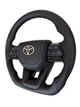Анатомический руль для Toyota Land Cruiser 200, Prado 150. Без подогрева. Кожа. Подушка из кожи – логотип хром. - изображение 2