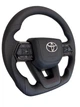 Анатомический руль для Toyota Land Cruiser 200, Prado 150. Без подогрева. Кожа. Подушка из кожи – логотип хром. - изображение 3